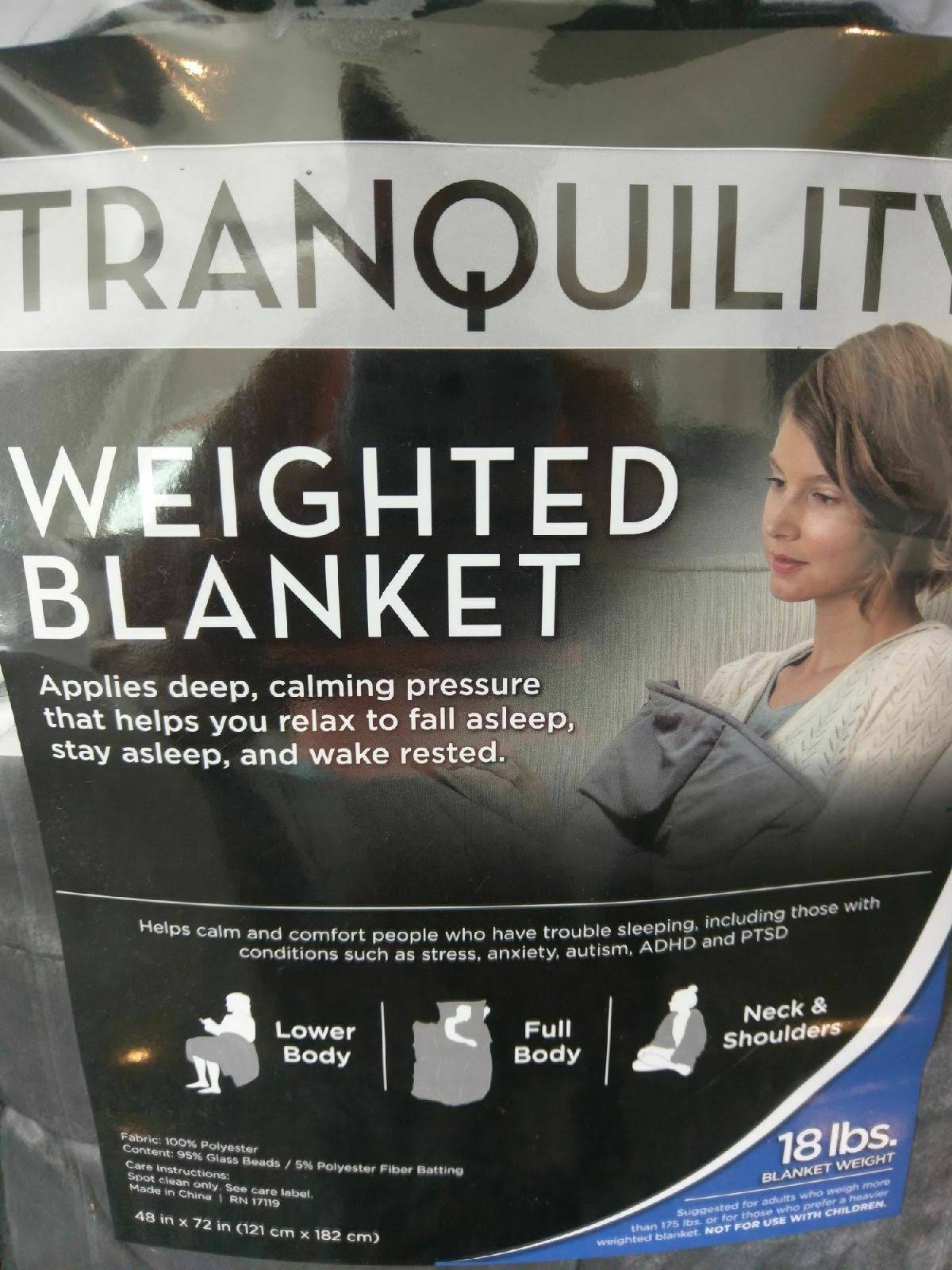 18 lbs Weighted Blanket with Washable Cover P87404