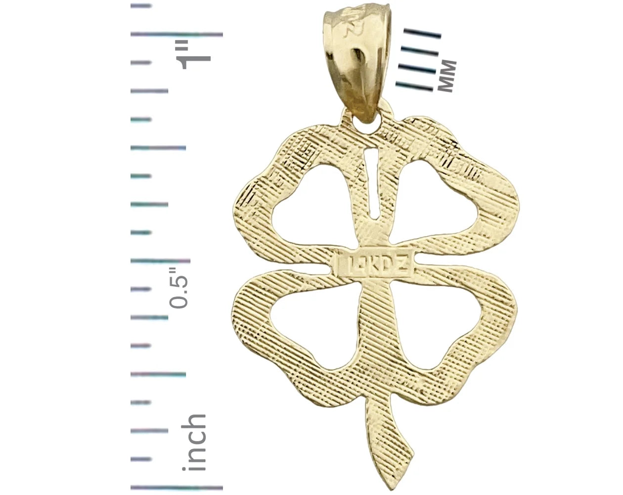 14K Gold Four Leaf Clover Charm P924637
