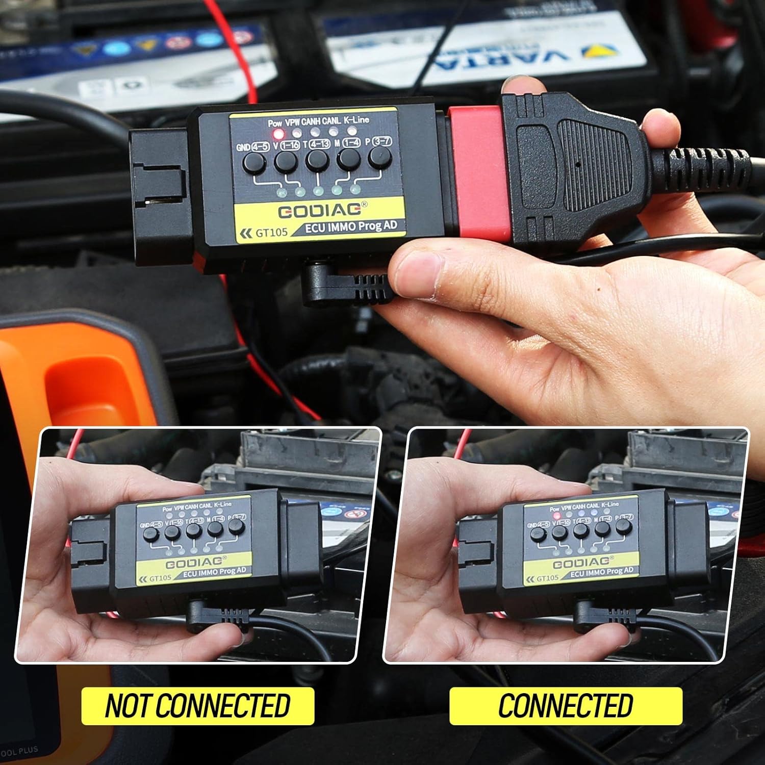 ECU IMMO Prog Adapter OBDII Break Out Box ECU Connector Pack of 2 K565727