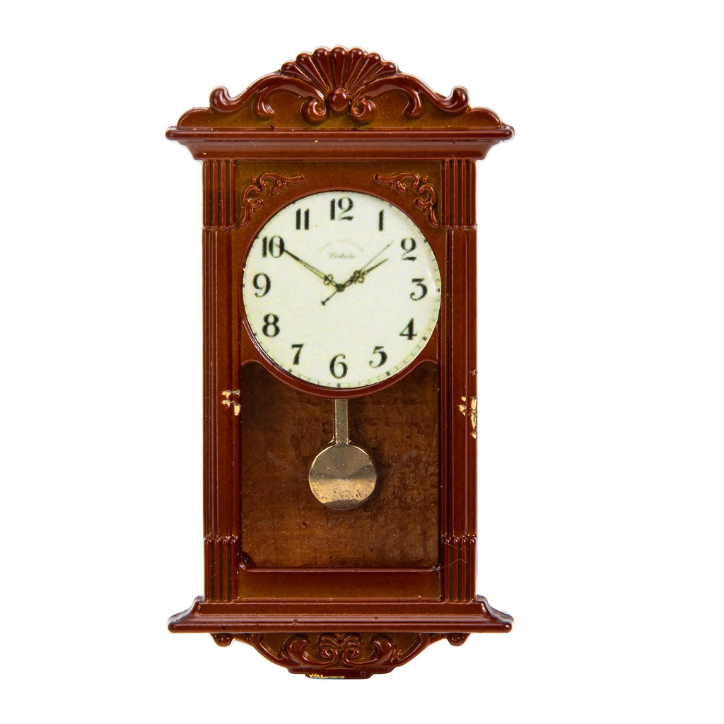 Metal Dollhouse Hanging Clock Toy Doll Furniture Z1367