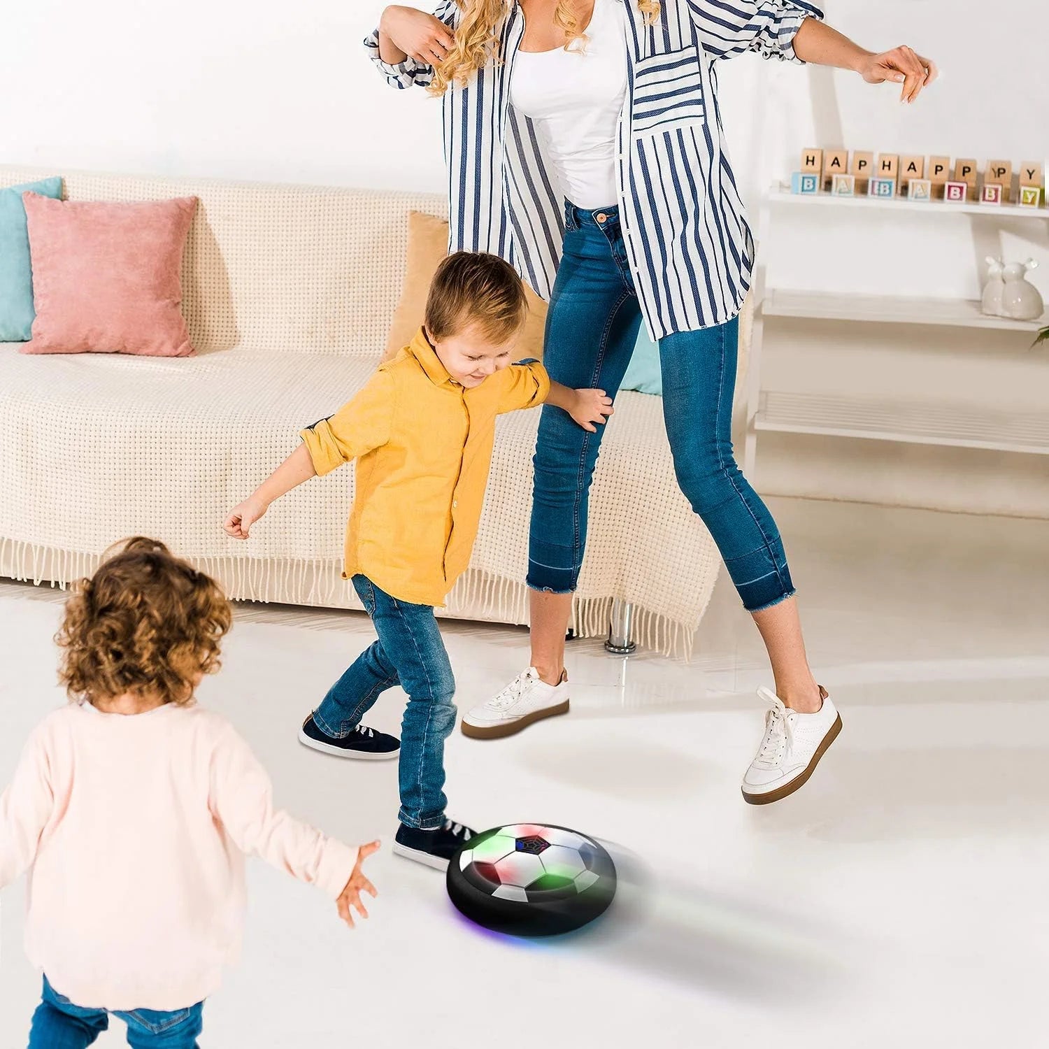 White LED Hover Soccer Ball L86890