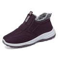 Purple Cotton Waterproof Anti Slip Snow Boots B30708