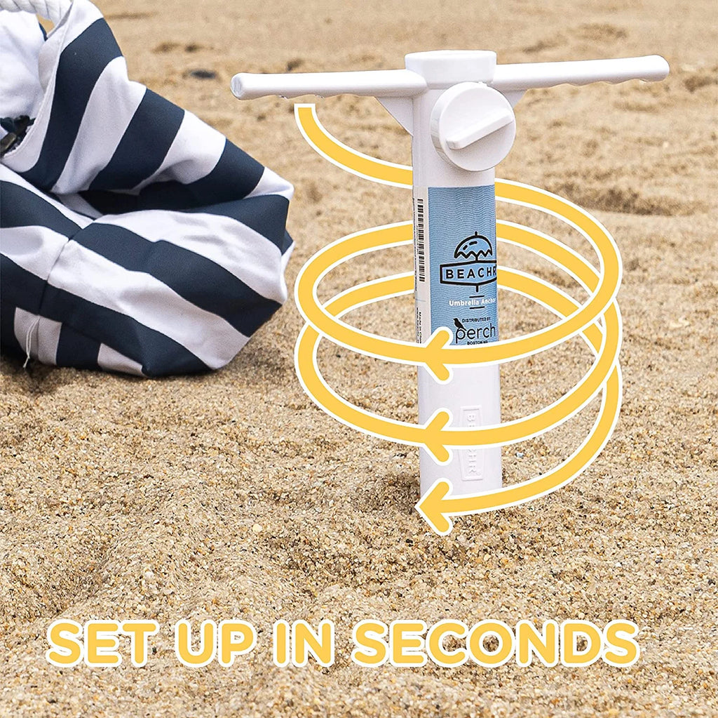 White Screw 15 in Beach Umbrella Sand Anchor C85106