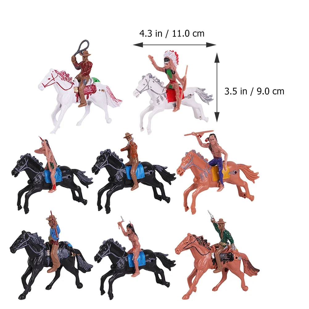 Indian Toys Soldier Figure Playset Miniature Figurines Educational Science Figurine Historical Wild G246