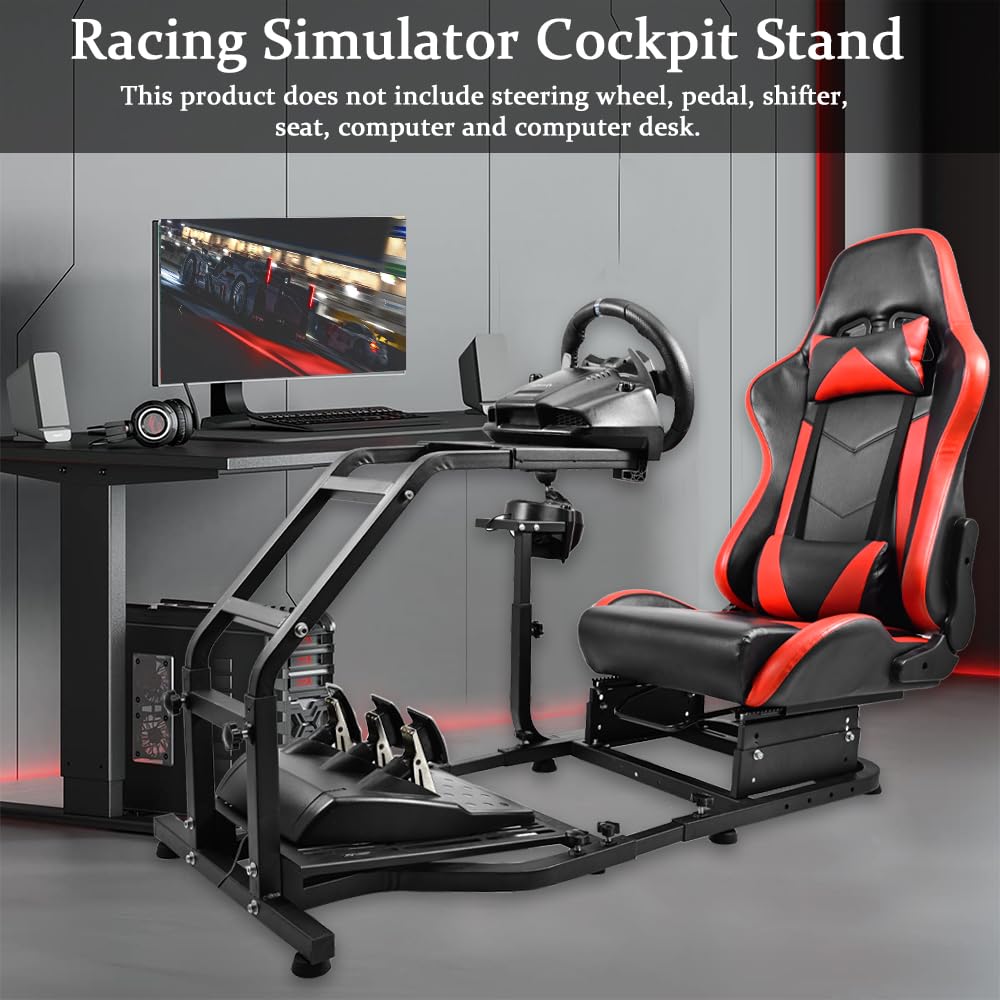 Racing Simulator Cockpit with Gaming Seat J273