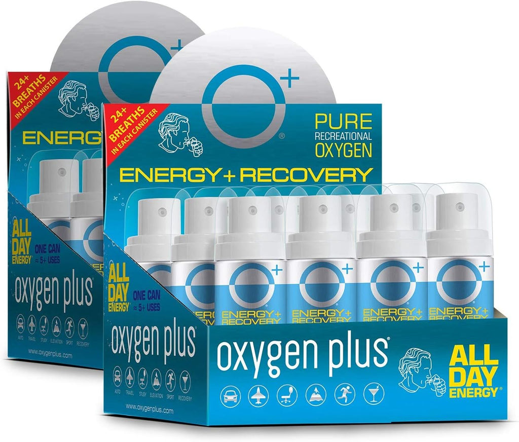 Portable Oxygen Can 24 Pack 99.5% Pure O2 1.55 Liter Cans F3999