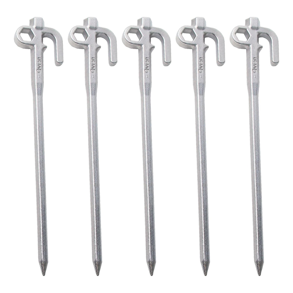5x Metal Tent Stakes Steel Camping Ground Stakes 20cm D256