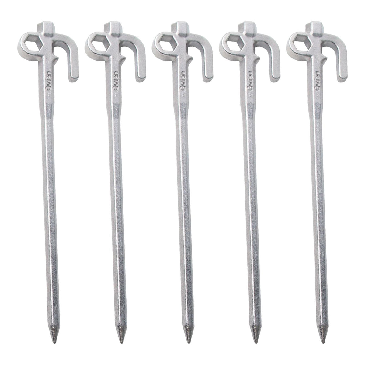 5x Metal Tent Stakes Steel Camping Ground Stakes 20cm D256
