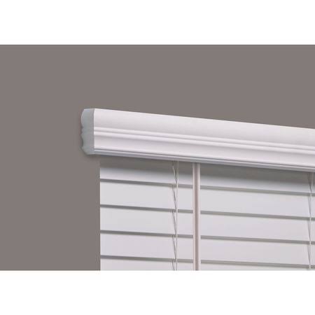 Cordless Faux Wood Blind, White, 65-3/4x22 H79667