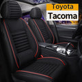 Red&Black Linen Car Seat Covers Full Set H48333