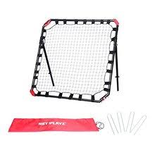 Black Portable Soccer Rebounder Net with Carry Bag G685623