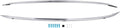 Silver Roof Rack Rail Aluminum O584