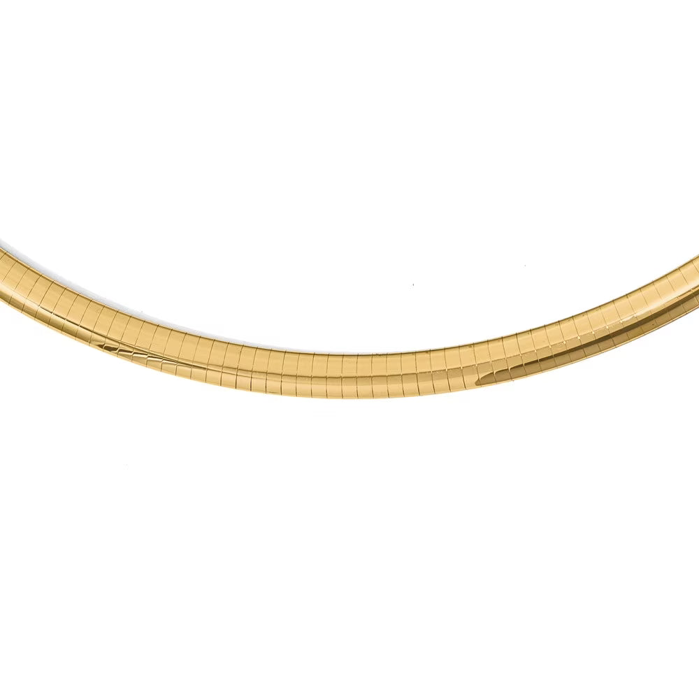 14kt Yellow Gold Omega Necklace 18 inch R774