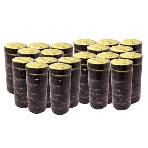 8 Mil Black Electrical Tape 3/4 in x 66 ft 200 Roll Case P778