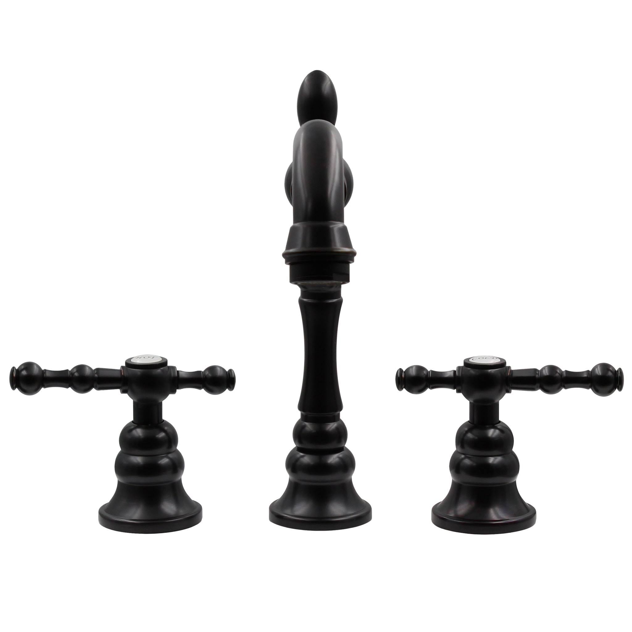Oil Rubbed Bronze 2-Handle Lavatory Bathroom Faucet Q288666