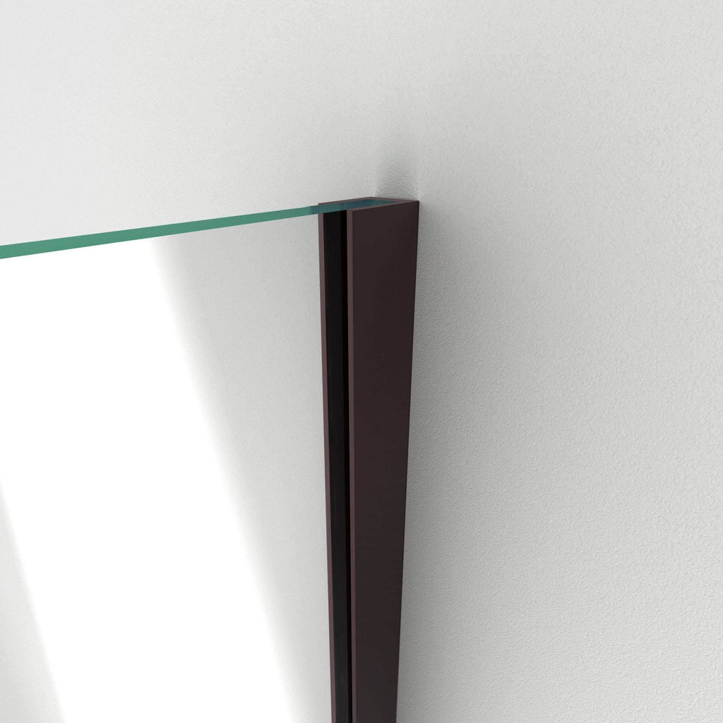 Hinged Shower Door, Oil Rubbed Bronze Finish Hardware H48848