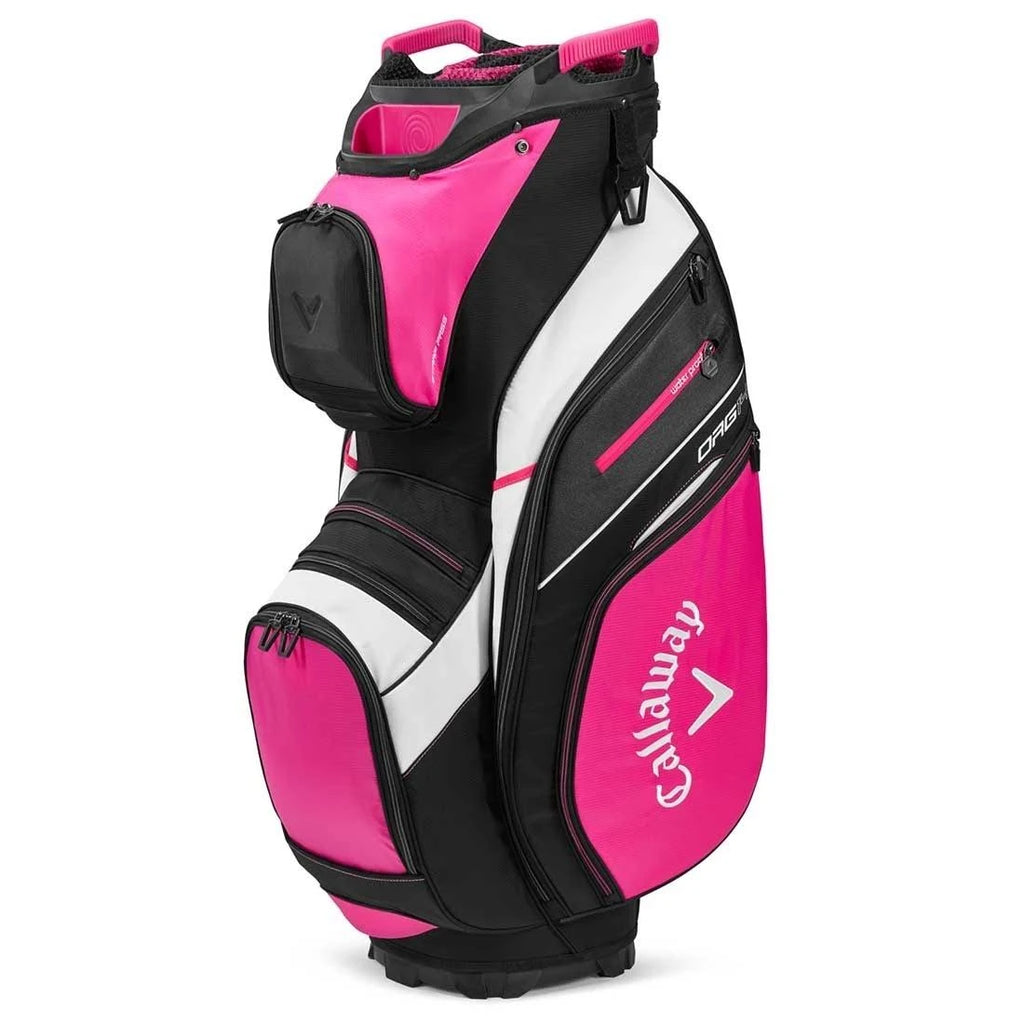 14 Cart Bag White Charcoal Black Red B9334