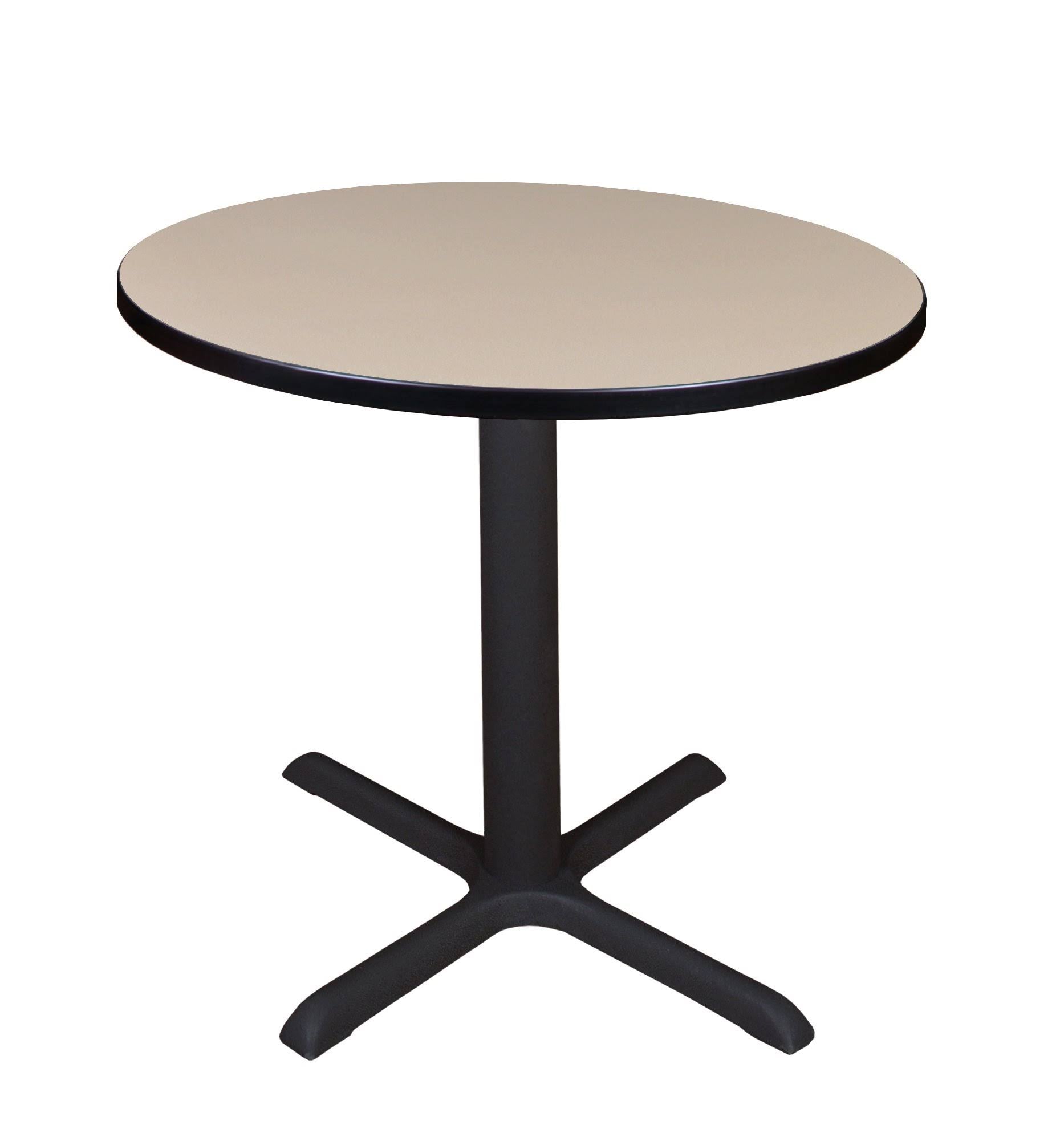Beige Round Breakroom Table V769