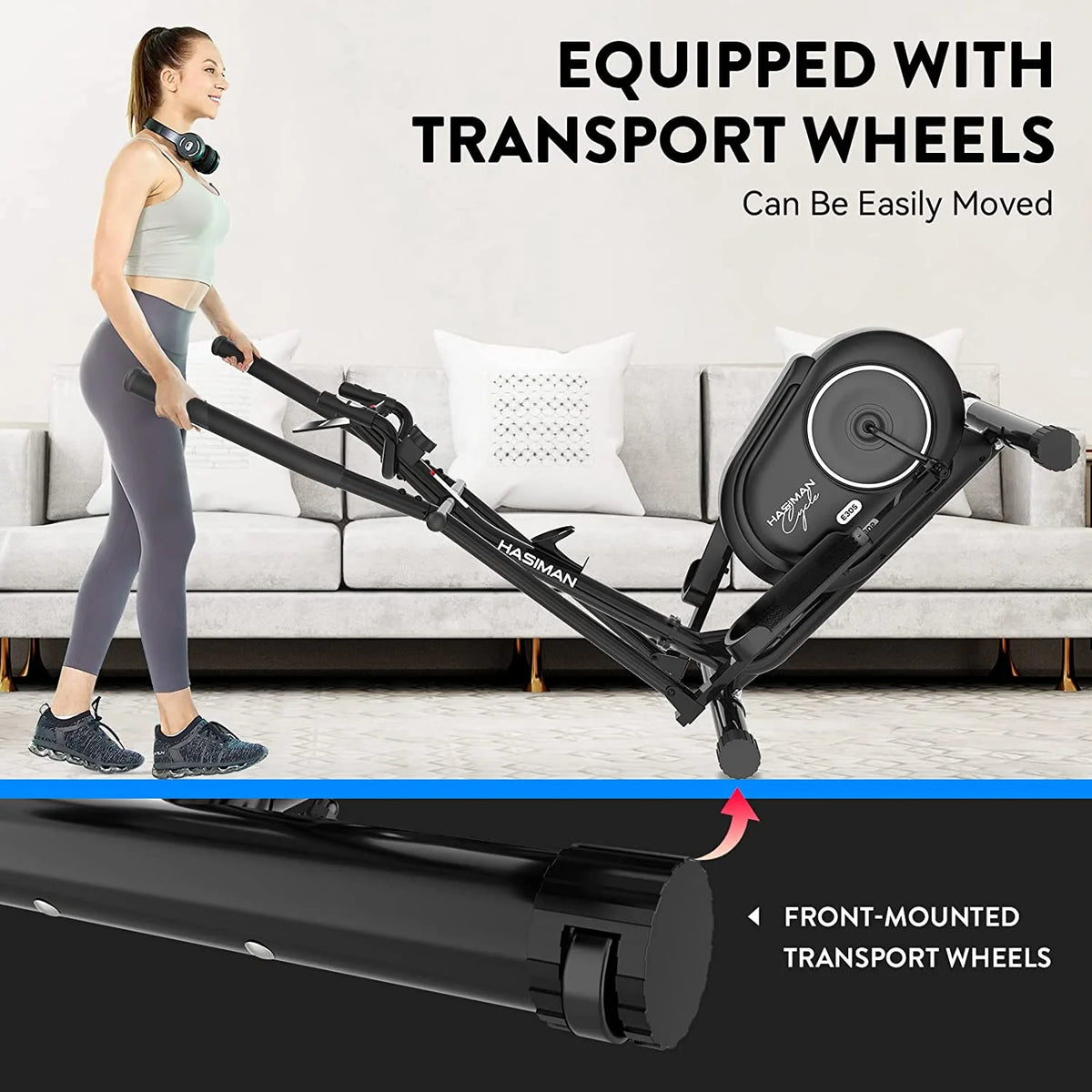 Magnetic Elliptical Exercise Machine with Pulse Rate Grips I69704