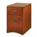 2 Drawer Mobile Vertical Wood File Cabinet S675371