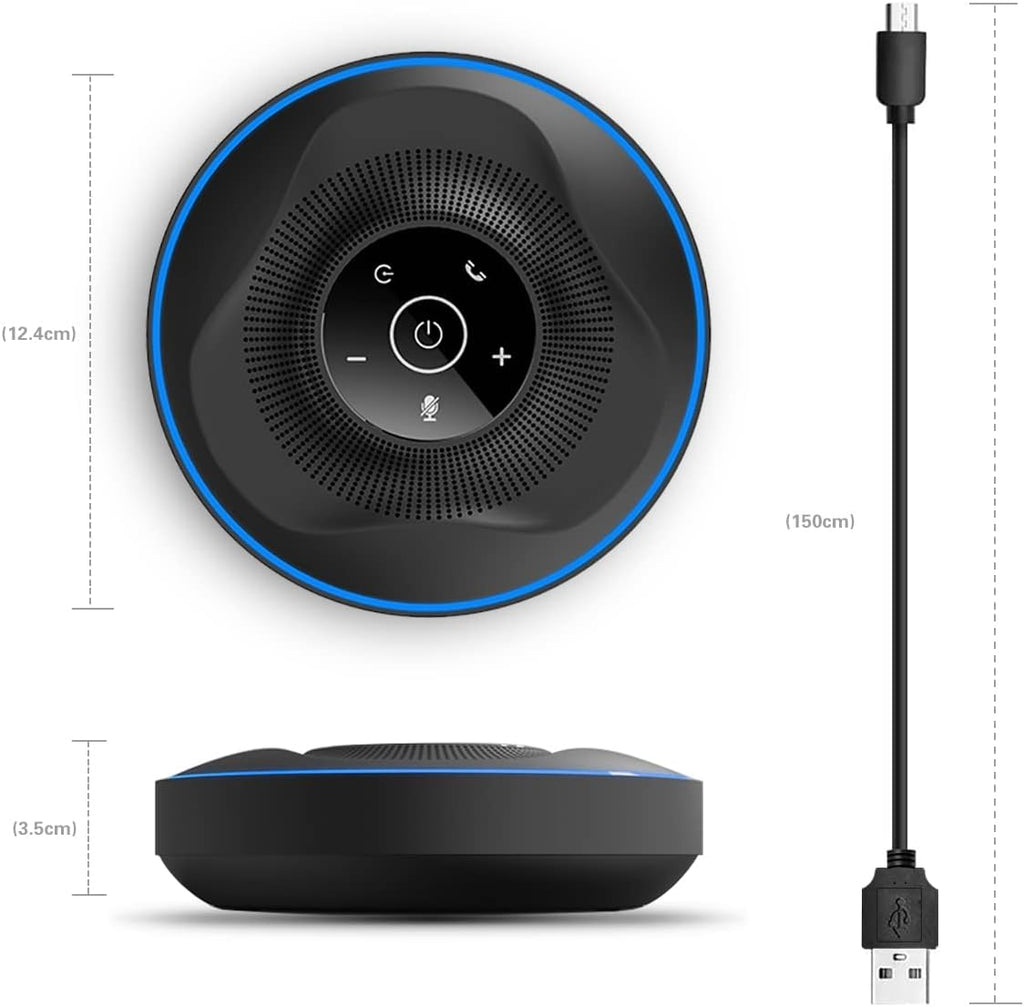 Bluetooth Speakerphone with 4 AI Noise Cancellation Mics, Pack of 2 M466