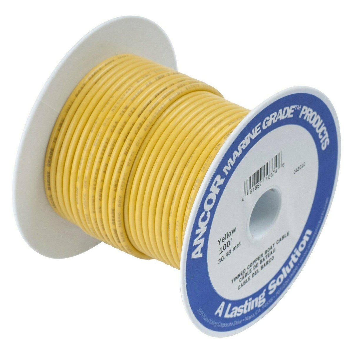 4 AWG 50& Yellow Tinned Copper Battery Cable O8653
