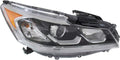 Headlight Assembly for Honda Accord 2016 2017 Passenger Side with Bulbs H893