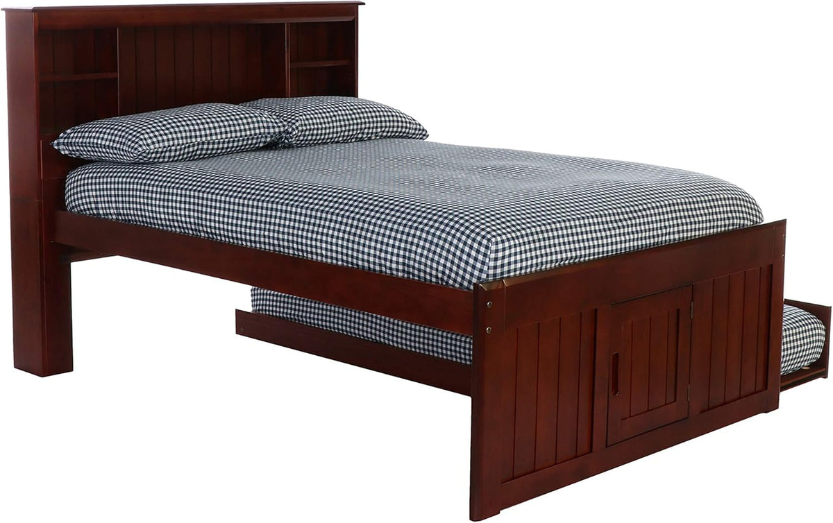 Full Captain's Bed in Merlot Z30007