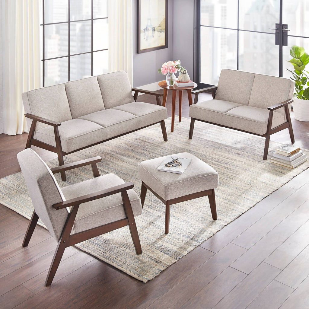 Sonia Chair & Ottoman Gray T220178