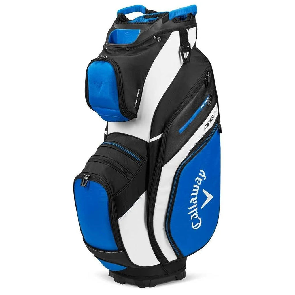 14 Cart Bag White Charcoal Black Red B9334
