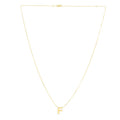 14k Yellow Gold Polished Initial Necklace With Lobster Clasp 18 Inch K4902