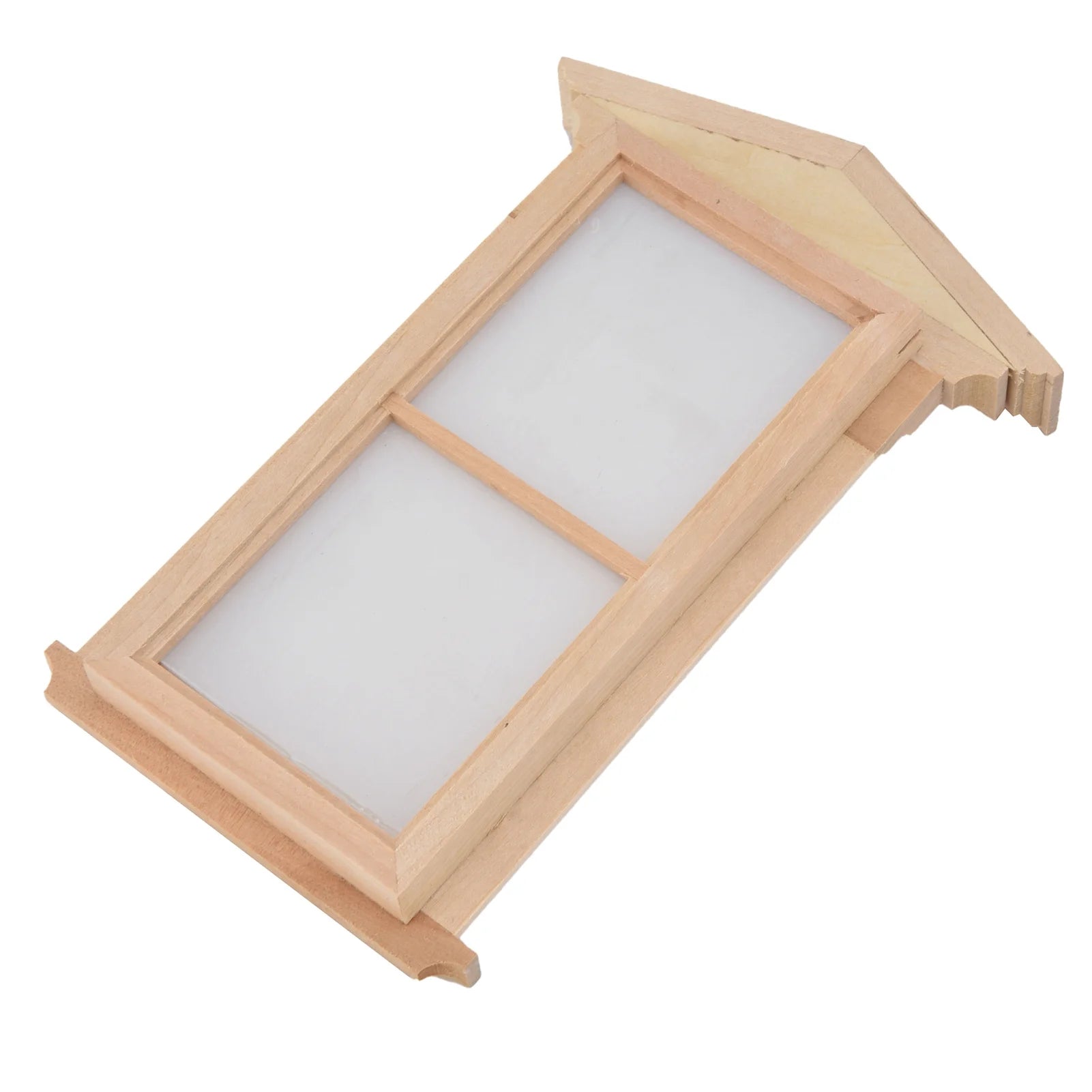 1:12 Wooden Unpainted Dollhouse Door Window Miniature Decoration Accessories L565