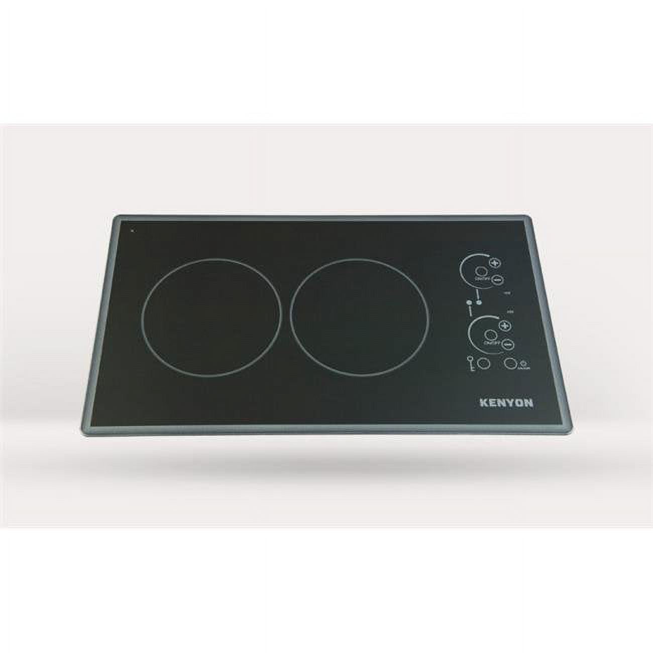 2-burner Trimline Cooktop, black with touch control N1996