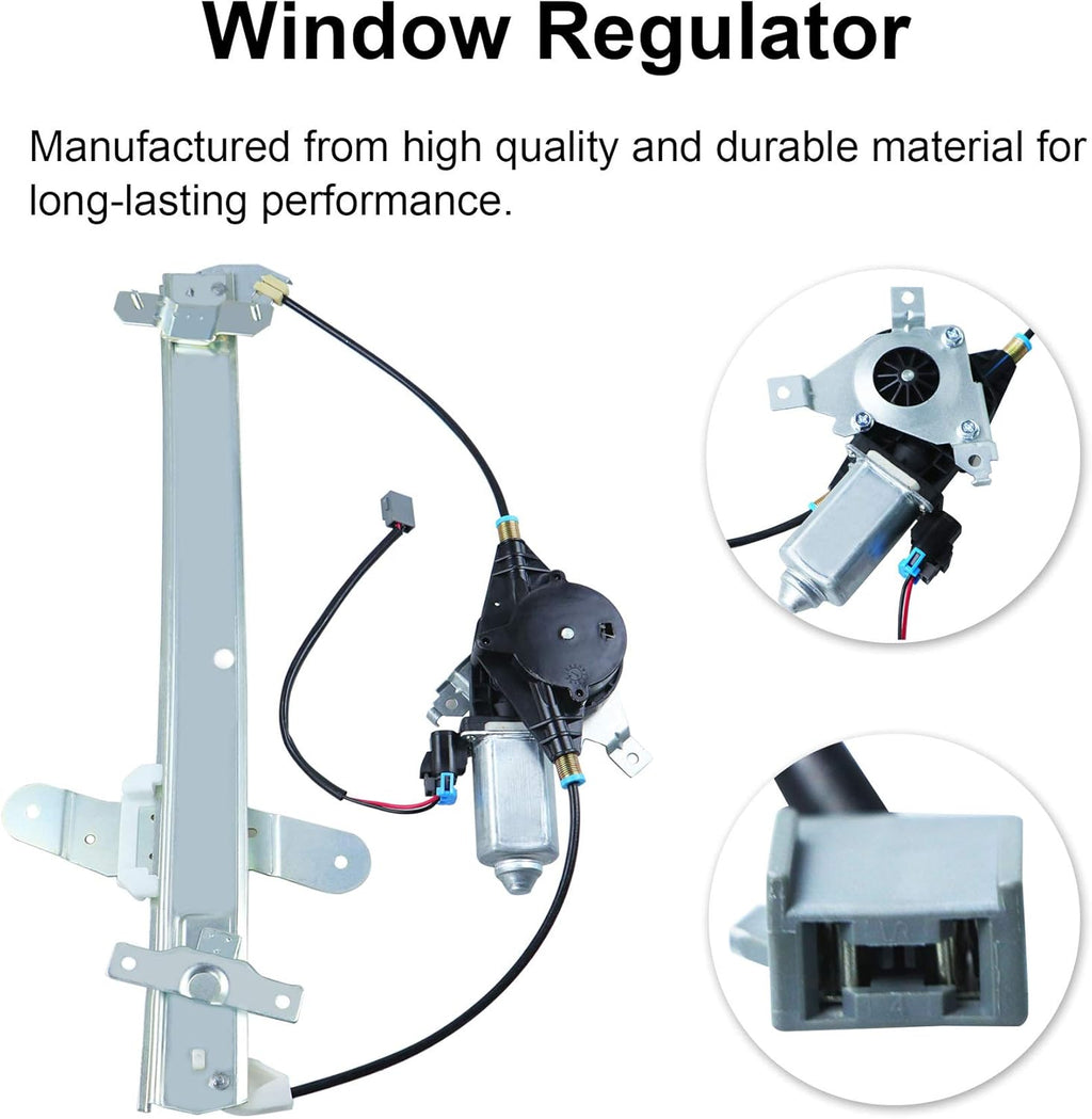 Front Left Driver Side Power Window Regulator with Motor Assembly Pack of 2 D506