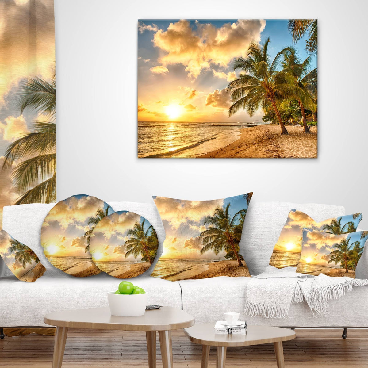 40 inch x 20 inch Seascape Canvas Artwork P968