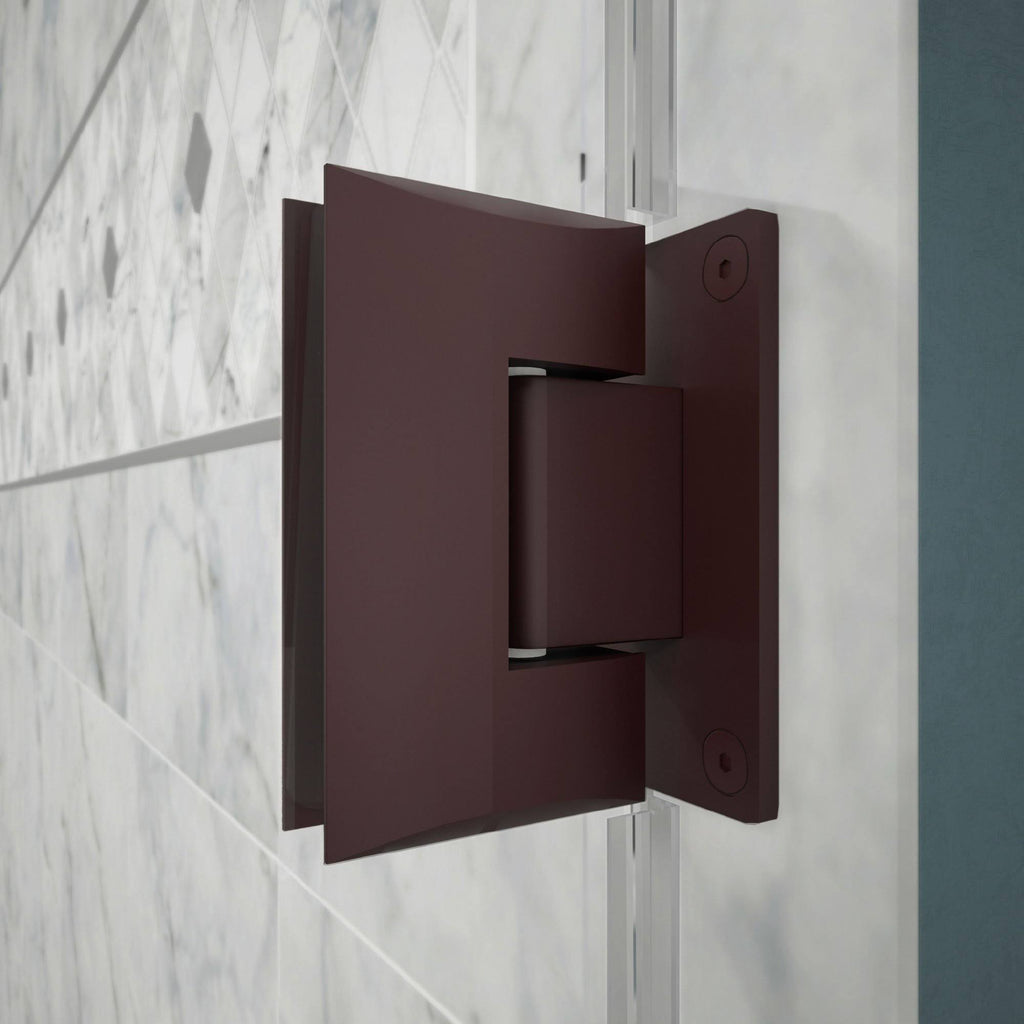 Hinged Shower Door, Oil Rubbed Bronze Finish Hardware H48848
