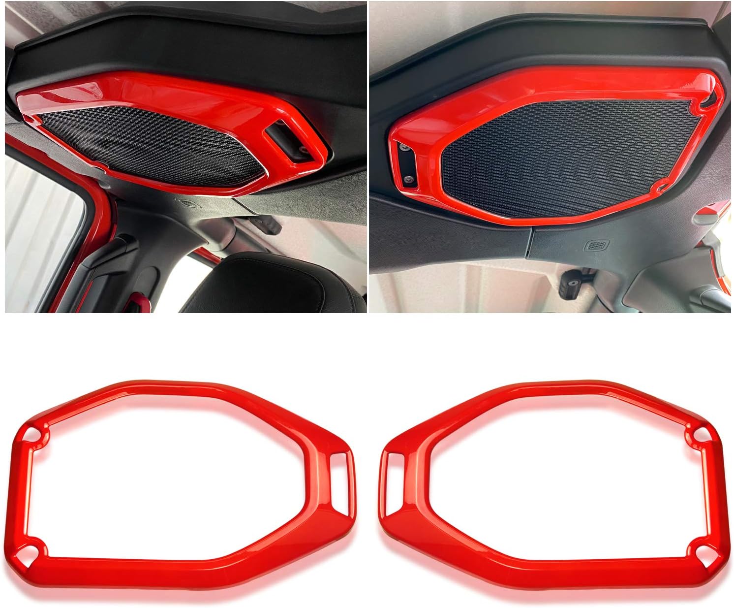 Red 2PCS Wrangler Trim Kit Interior Accessories Z888