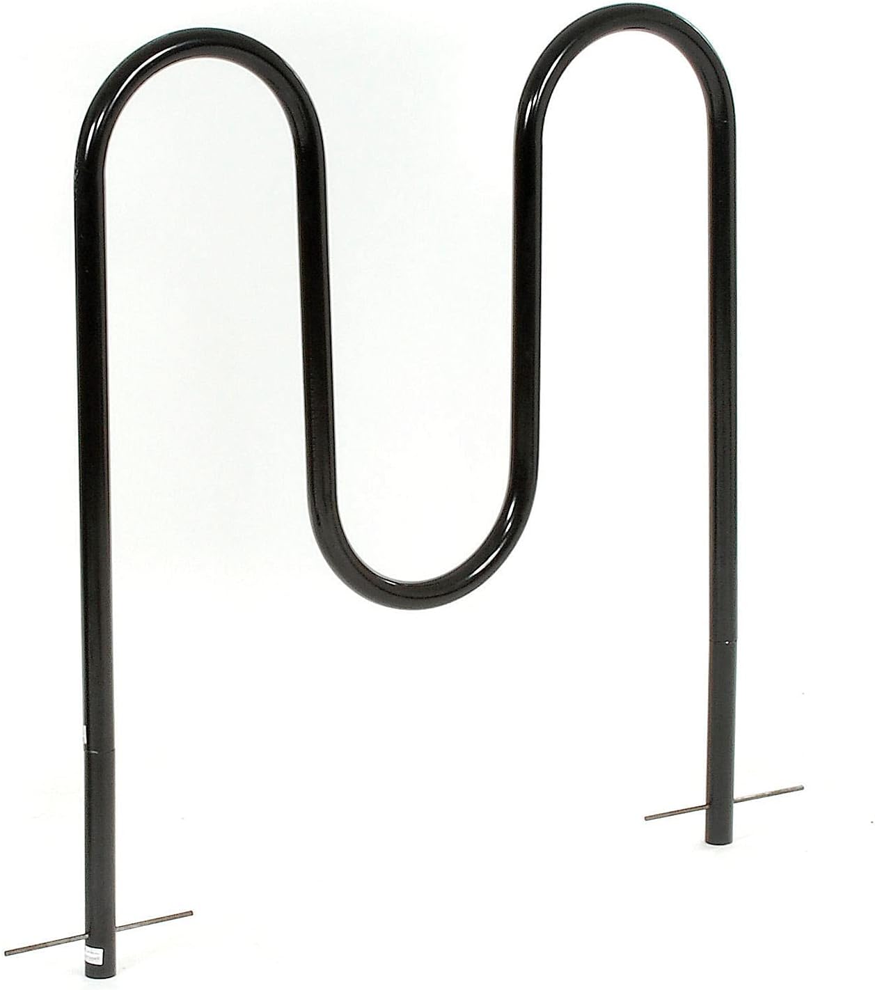 Black Below Ground Mount 5-Bike Capacity Bike Rack A5691