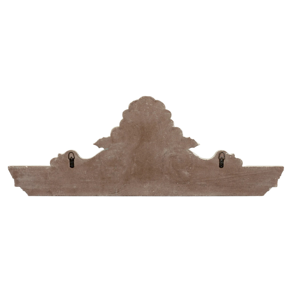 Distressed White Wooden Wall Decor W527494