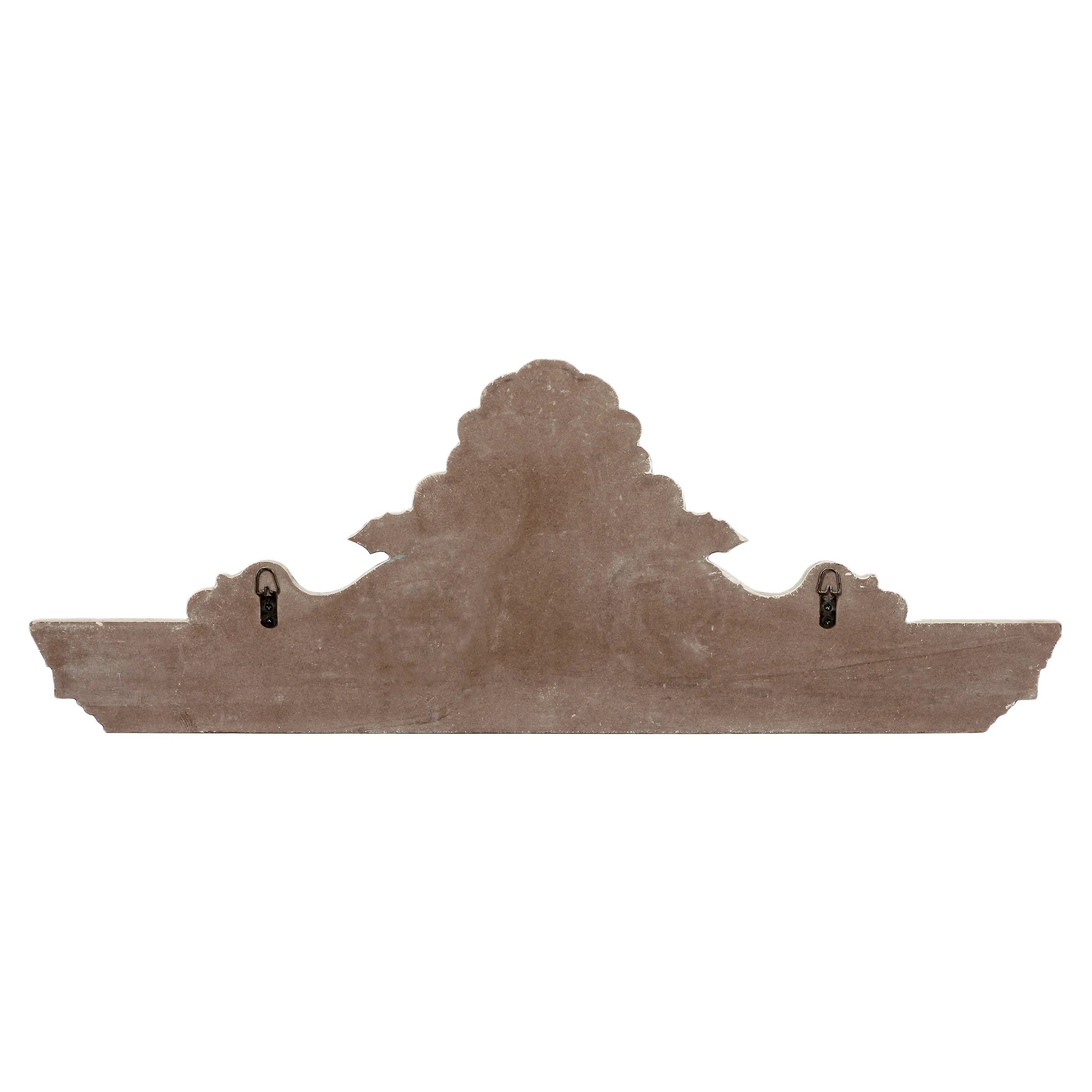 Distressed White Wooden Wall Decor W527494