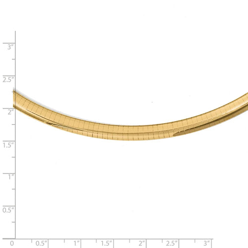 14kt Yellow Gold Omega Necklace 18 inch R774