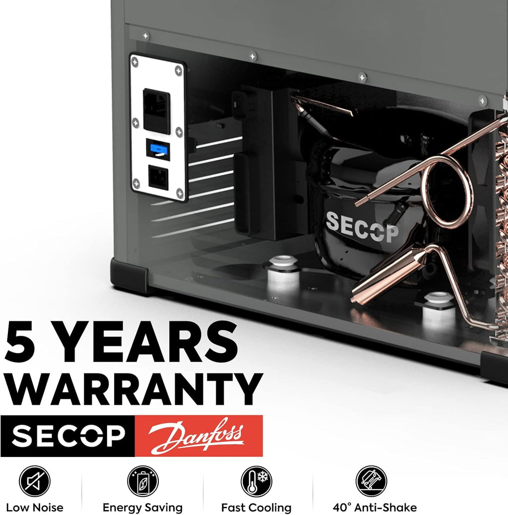 68.6 Quart Double Zone Portable Refrigerator with SECOP Compressor F6647