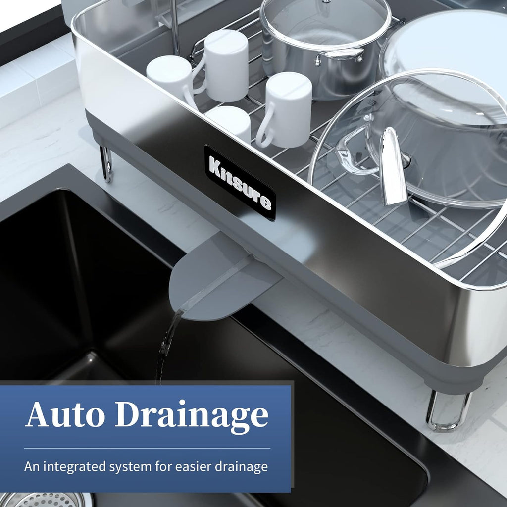 2-Tier Dish Drying Rack with Drainboard B323