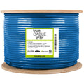 Cat6 Riser 500ft Blue 23AWG 4 Pair Solid Bare Copper UTP Bulk Ethernet Cable Y894092