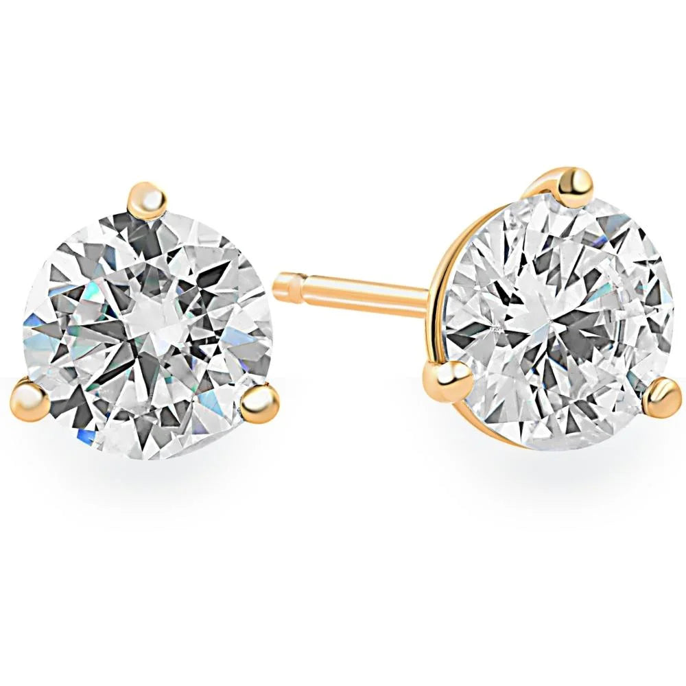 14K Gold Diamond Stud Earrings V11111