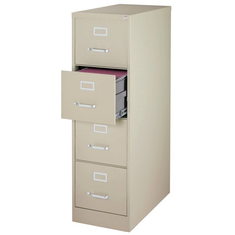 4 Drawer Letter File Cabinet in Putty B80265