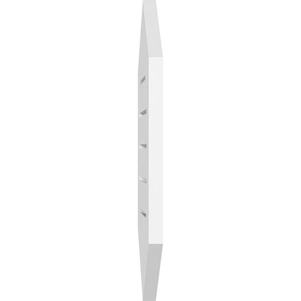 24x22W x 24x22H Vertical Peaked Surface Mount PVC Gable Vent D97231