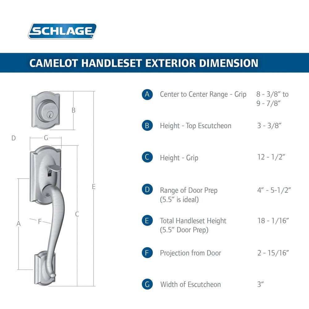 Camelot Handleset Brass R5523