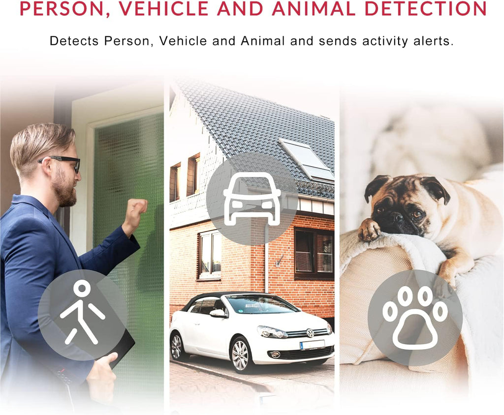 4pc 1080p WiFi Indoor Security Camera with Night Vision G2178
