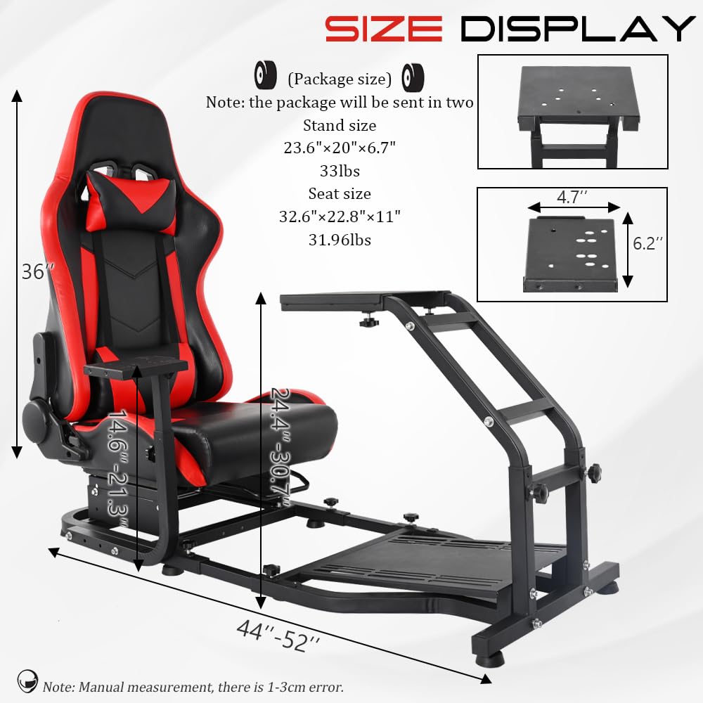 Racing Simulator Cockpit with Gaming Seat J273